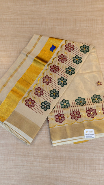Tissue Kerala Saree| GS119