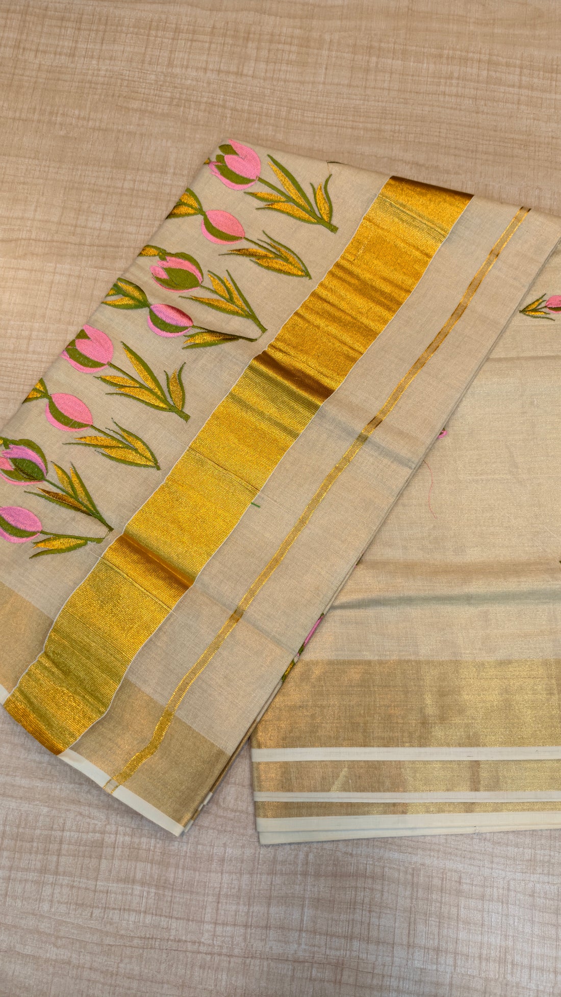 Tissue Kerala Saree | GS52