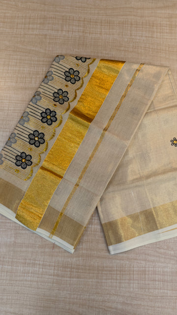Tissue Kerala Saree| GS120