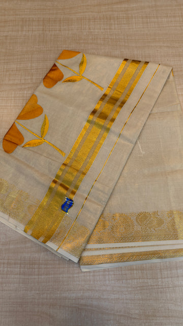 Tissue Kerala Saree | GS125