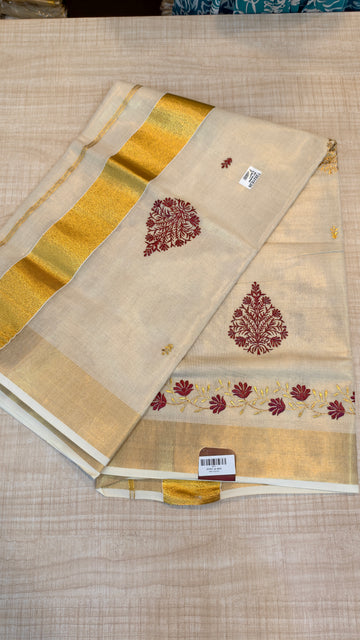 Tissue Kerala Saree| GS480