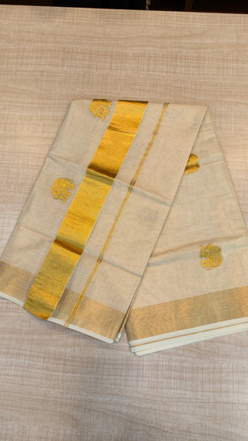 Tissue Kerala Saree |GS46