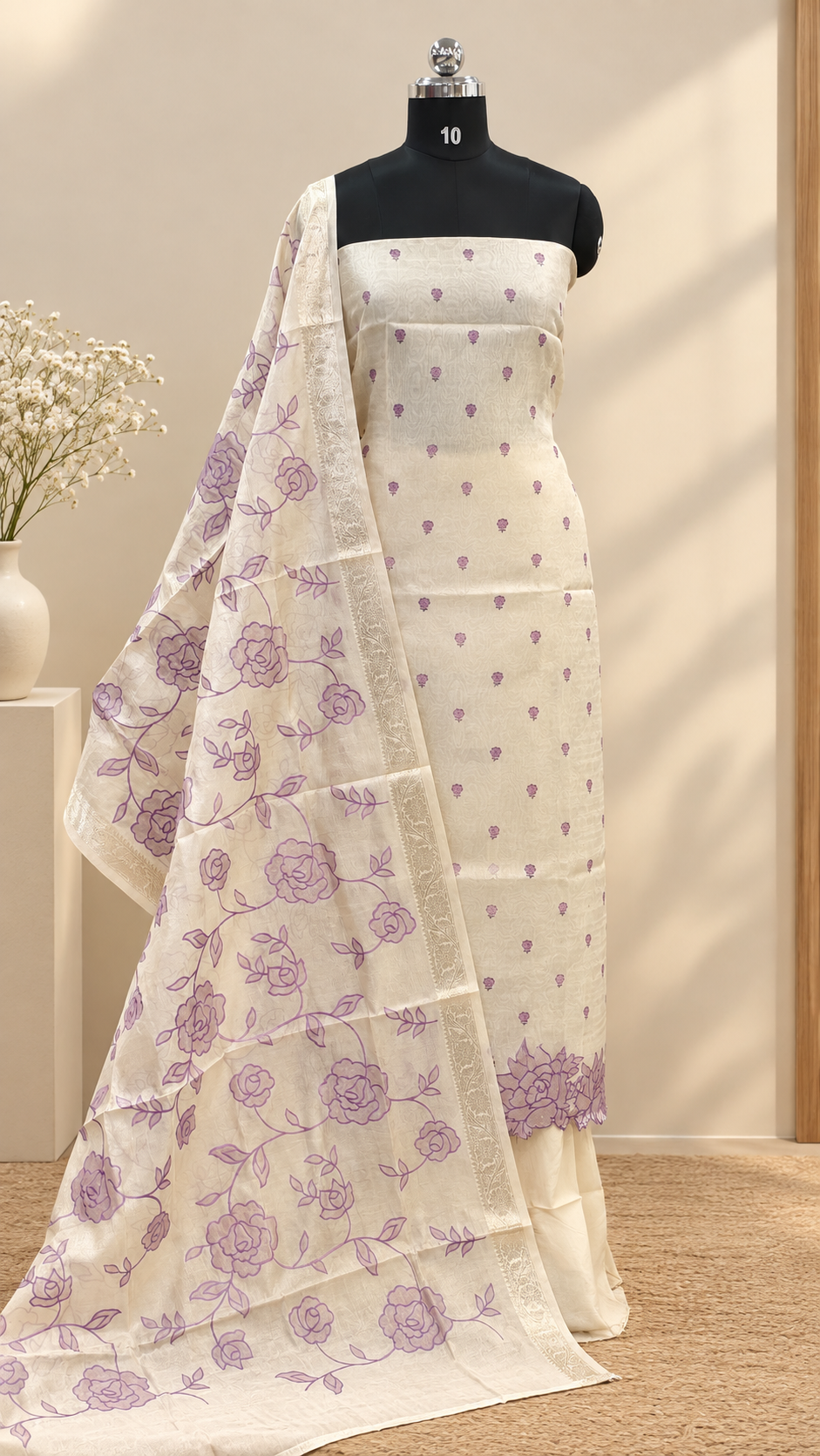 Tissue Chanderi Salwar | PA350