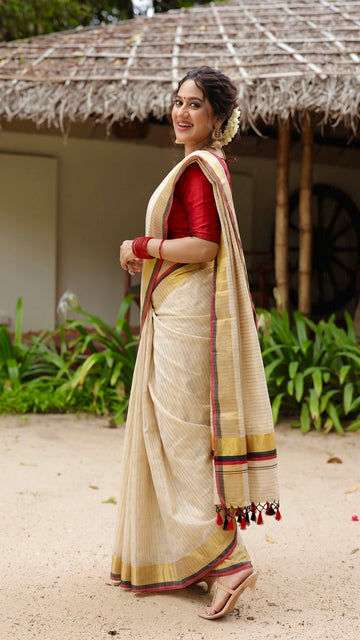 Tissue Kerala Saree | GS137