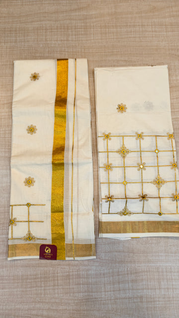 Cotton Set Mundu | GS163