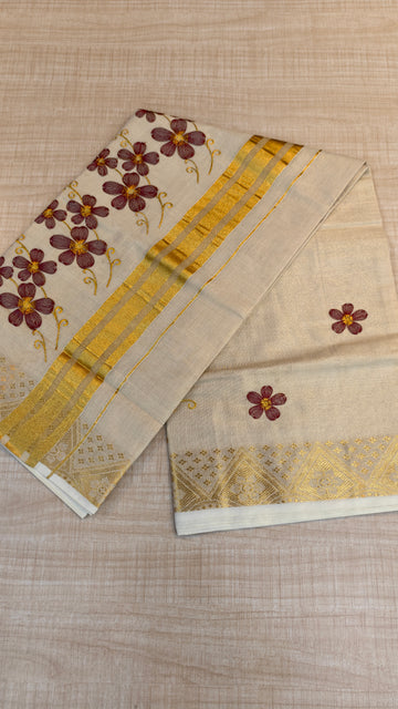 Tissue Kerala Saree| GS99