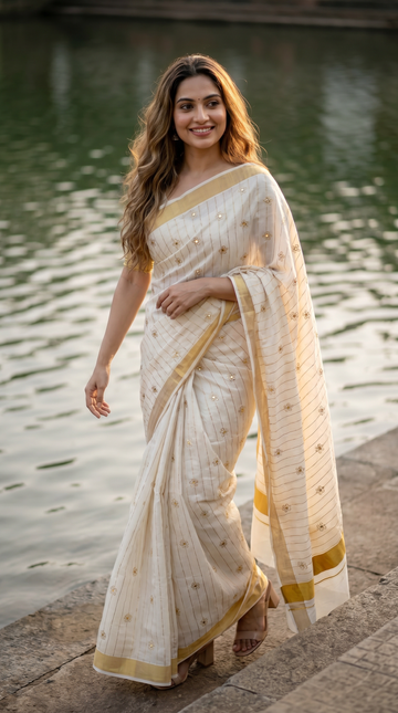Pre Booking |Dispatch after 15 working days|Cotton Kerala Saree | GS11