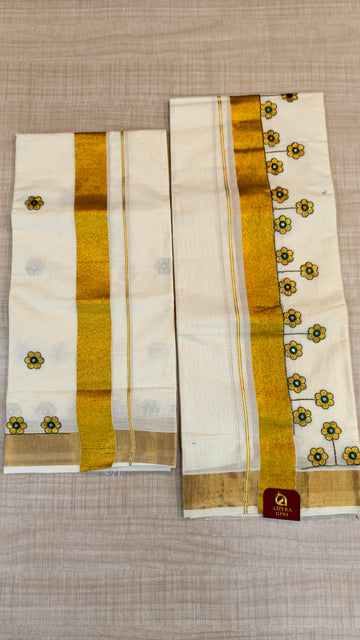 Cotton Set Mundu| GS317