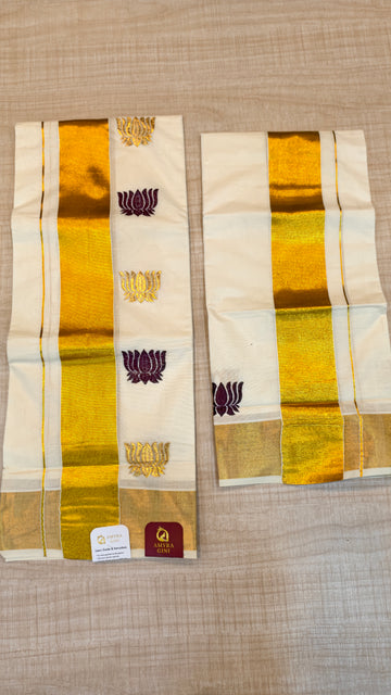 Cotton Set Mundu| GS151