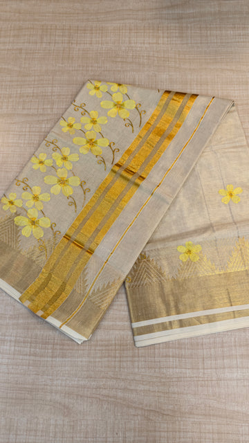 Tissue Kerala Saree|GS98