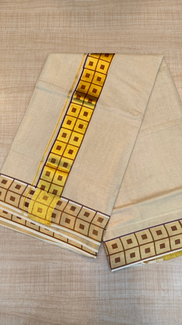 Tissue Kerala Saree|GS651