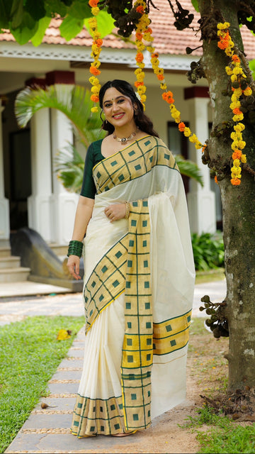 PreBooking |Dispatch on July 30th| Handloom Finish Saree| GS201