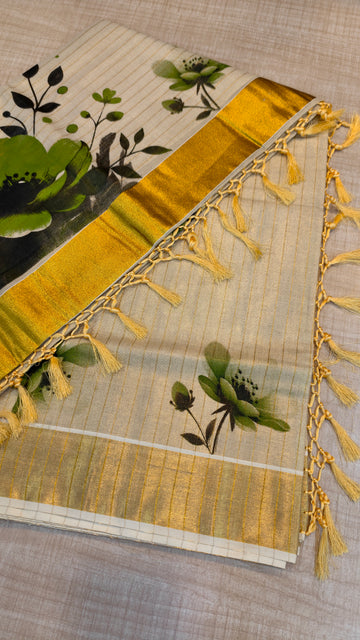 Tissue Kerala Saree| GS502