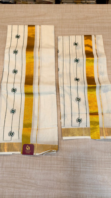Cotton Set Mundu| GS143
