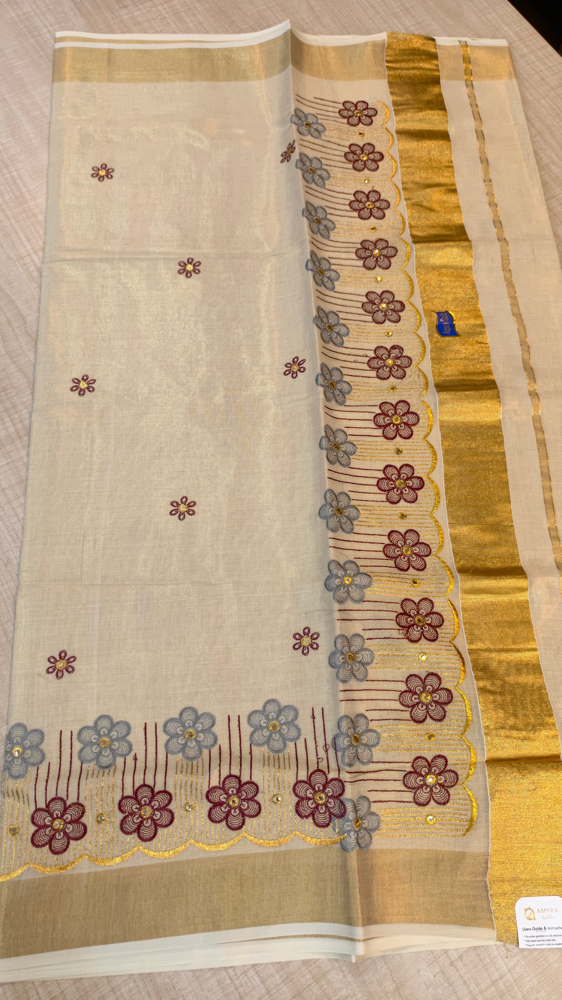 Tissue Kerala Saree|GS122