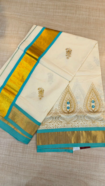 Cotton Kerala Saree | PM919
