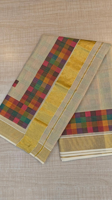Tissue Kerala Saree | GS680