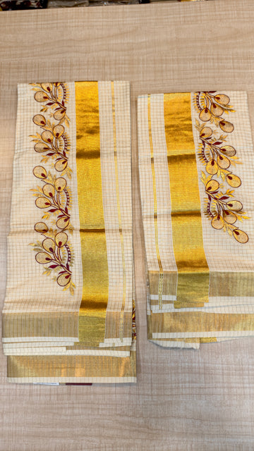 Cotton Set Mundu| GS160