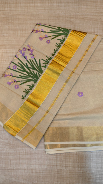 Tissue Kerala Saree | GS264