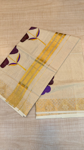 Tissue Kerala Saree| GS123
