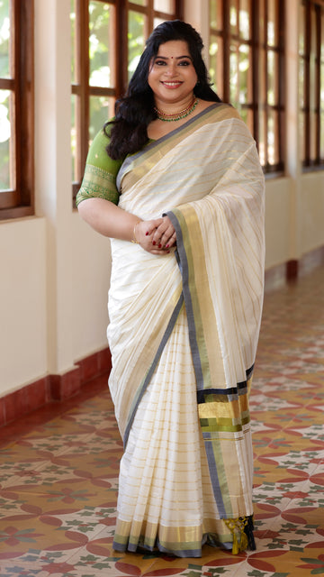 Pre Booking|Cotton Kerala Saree | GS42