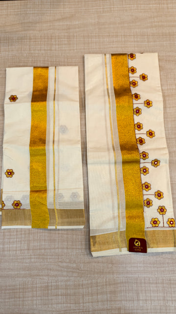 Cotton Set Mundu | GS316