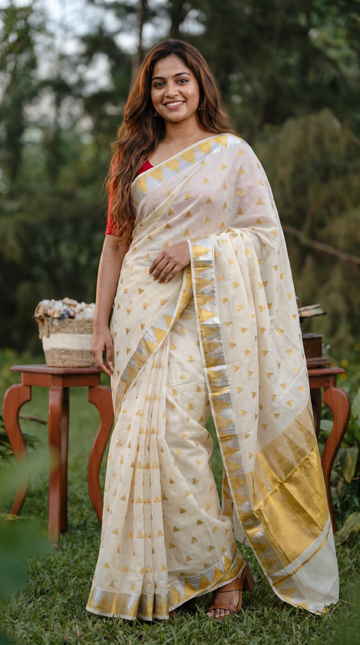 Cotton Kerala Saree |GS13