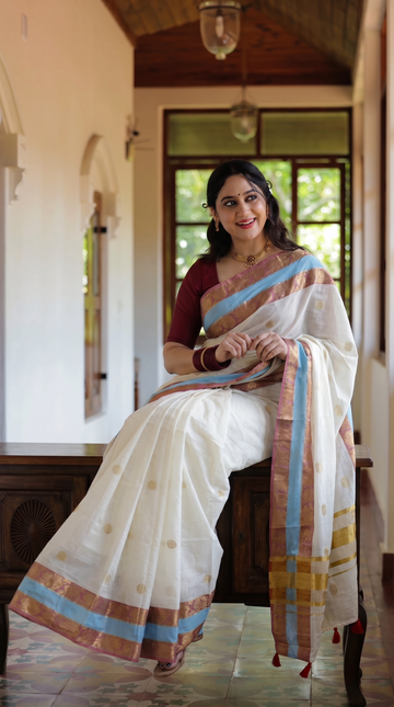PreBooking| Kerala Cotton Saree | GS402