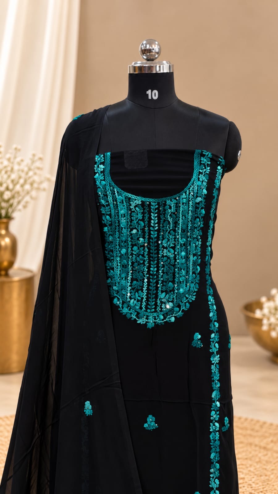 Pure Georgette Salwar | PA405