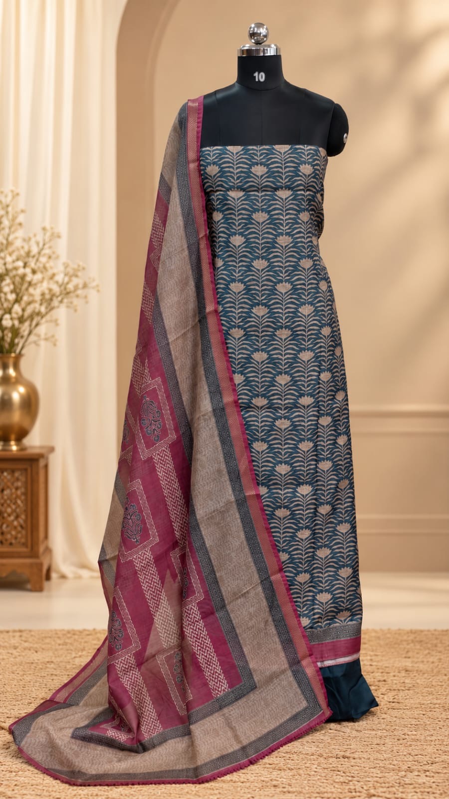 Semi Chanderi Salwar | PA432