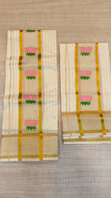 Cotton Set Mundu| GS154