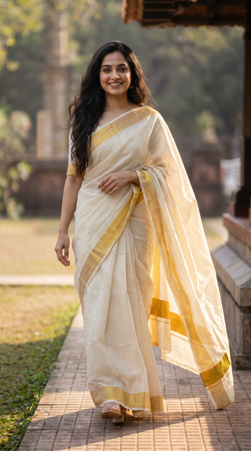 Cotton Kerala Saree |GS10