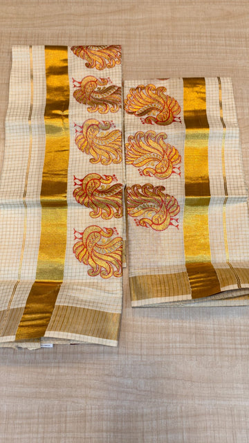 Cotton Set Mundu| GS159