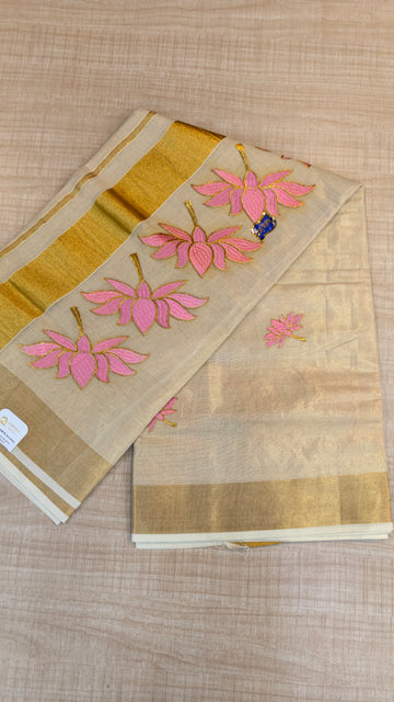 Tissue Kerala Saree|GS83