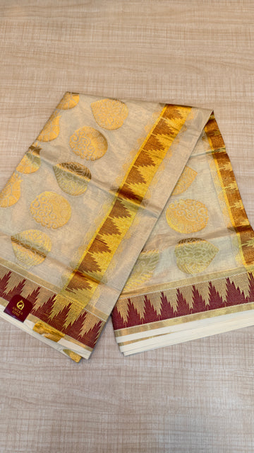 Tissue Kerala Saree | GS62