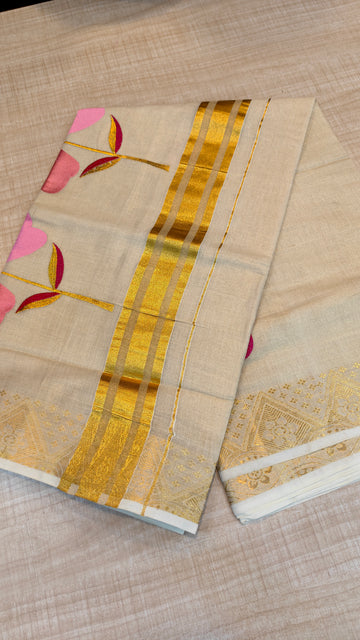 Tissue Kerala Saree| GS127