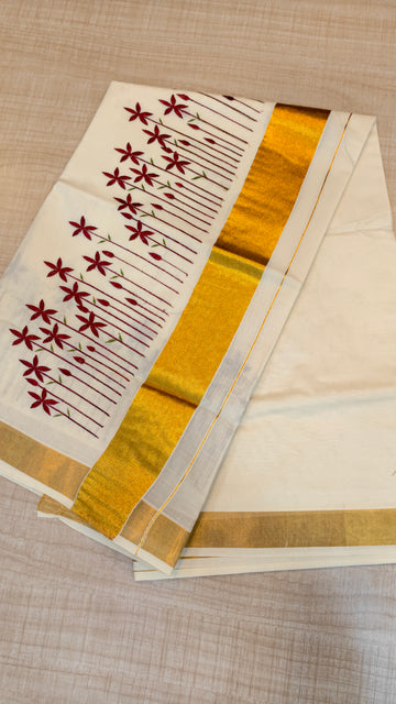 Cotton Kerala Saree | GS275