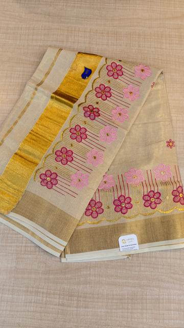 Tissue Kerala Saree| GS121