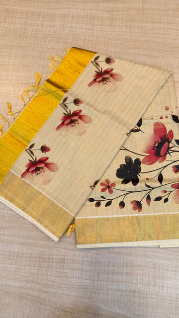 Tissue Kerala Saree|GS503