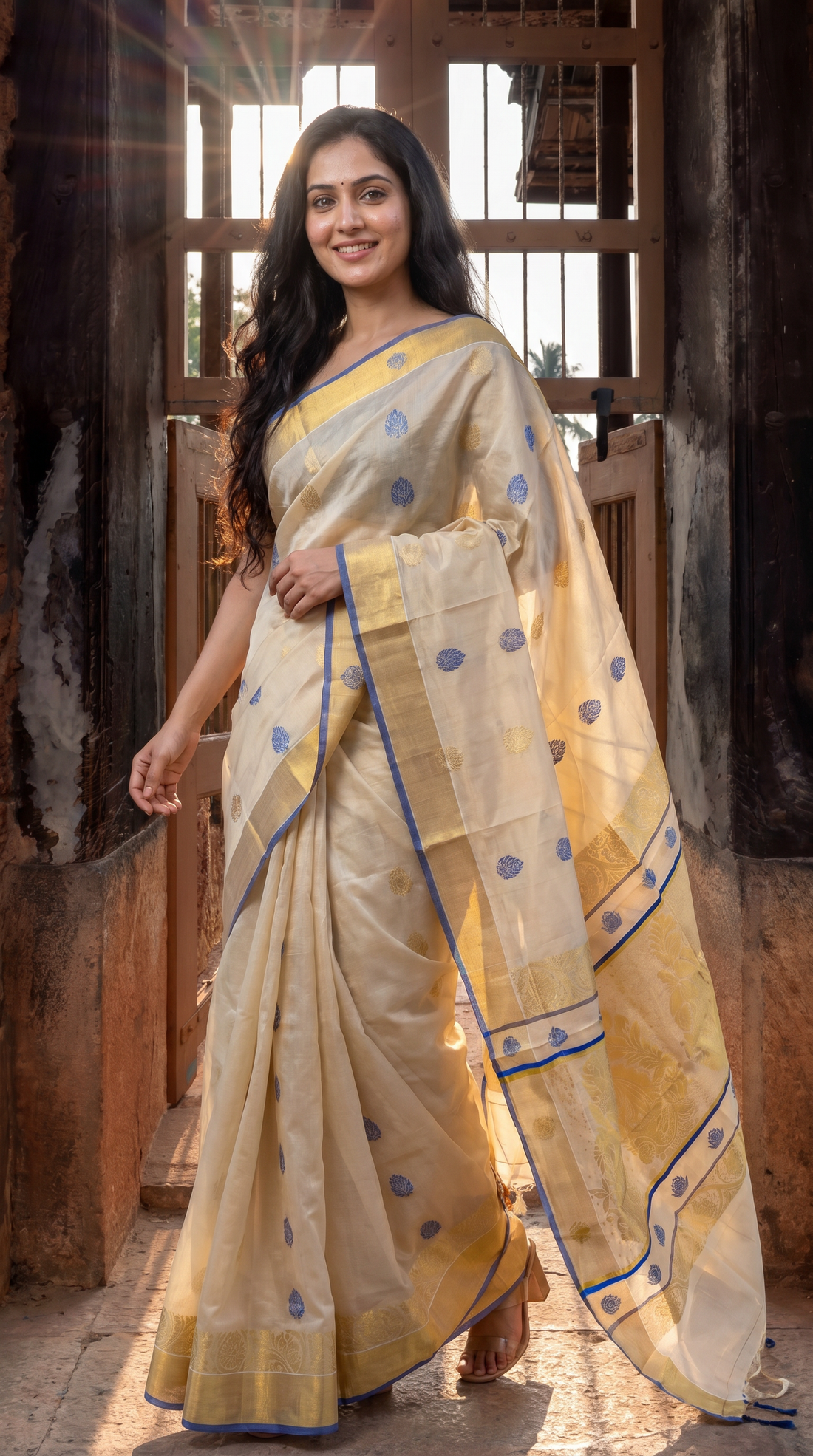 Tissue Kerala Saree | GS20