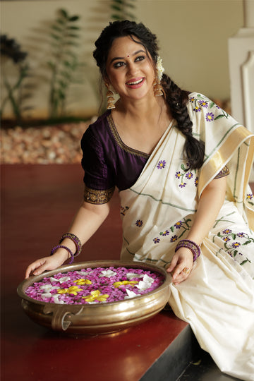 Pre booking |Cotton Kerala Saree | GS130