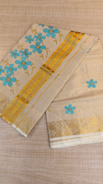 Tissue Kerala Saree| GS102