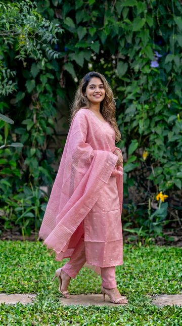 Pre Booking Tissue Tussar Salwar | ZH52