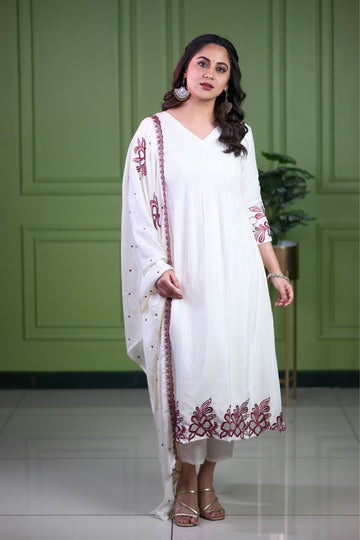 Ready to Wear Salwar | NA812 White