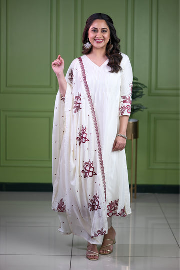 Ready to Wear Salwar | NA812 White