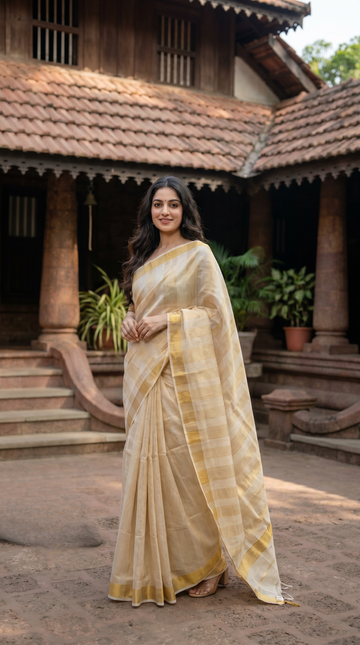 Tissue Kerala Saree | GS44