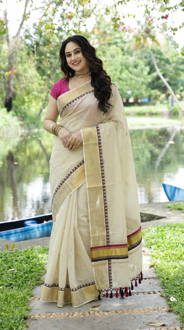 Tissue Kerala Saree | GS128