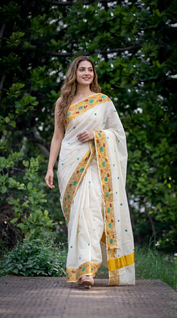 Cotton Kerala Saree|PM823
