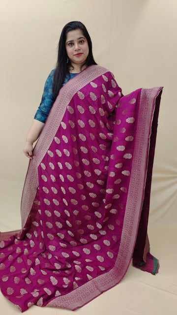 Georgette Banarasi Saree | AG111