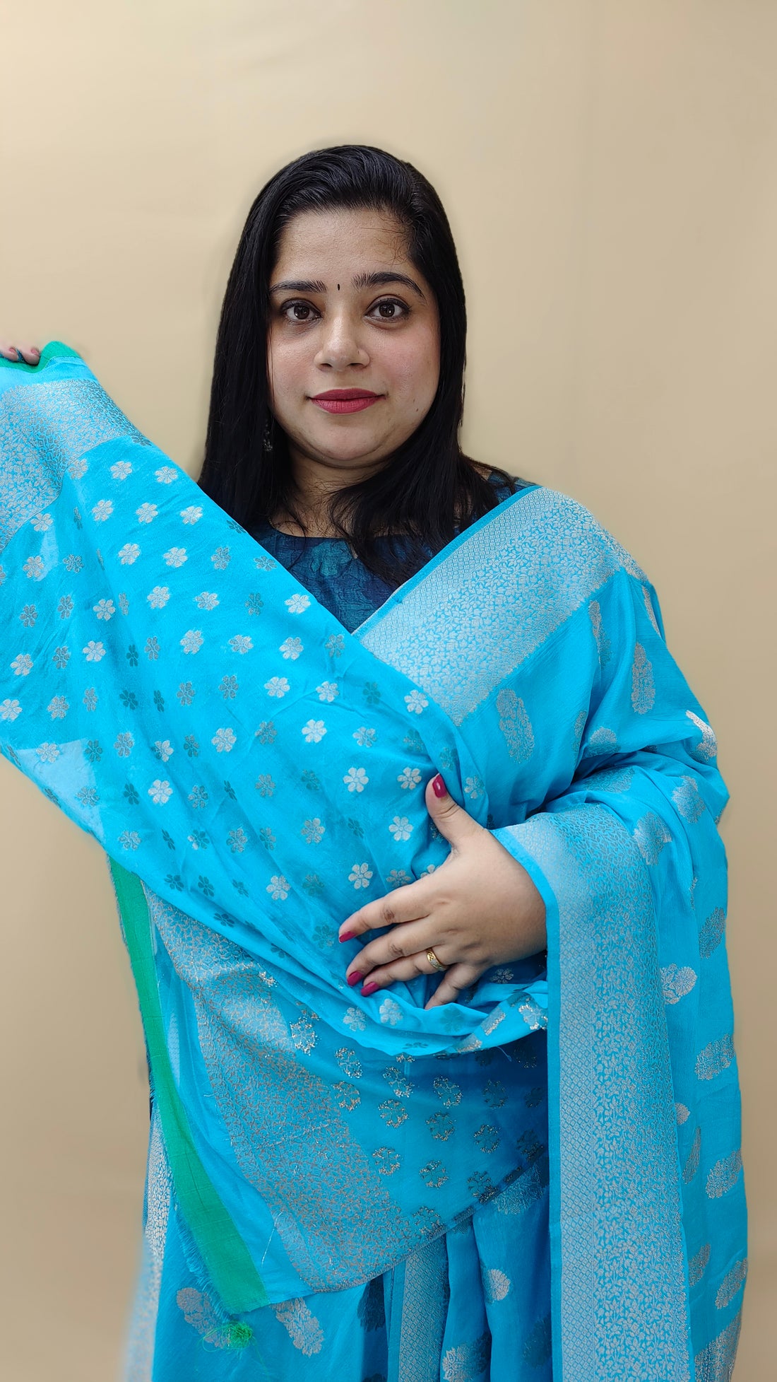 Georgette Banarasi Saree | AG111